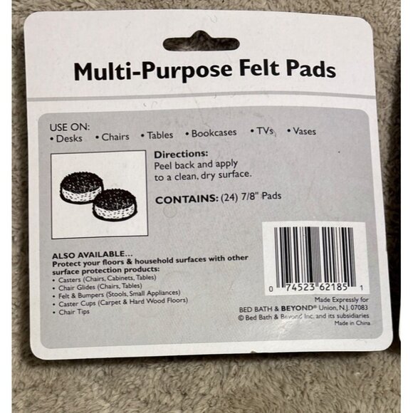 Assorted Furniture Surface Protector Pads Felt Silicone 139 Pieces New - Picture 9 of 11